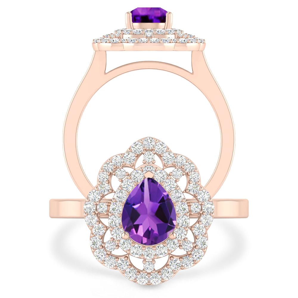 Rose Gold - Amethyst