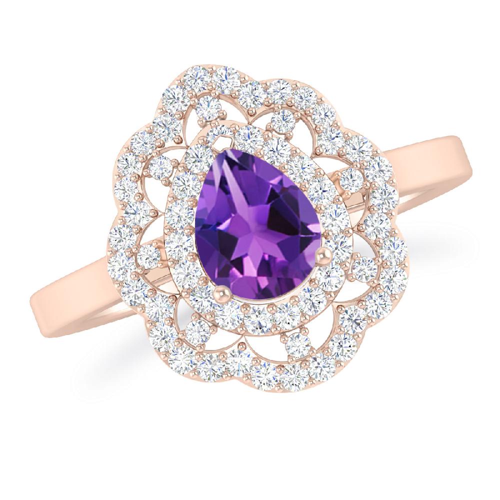 Rose Gold - Amethyst