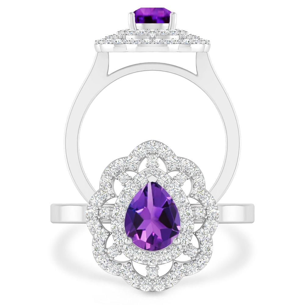 White Gold - Amethyst