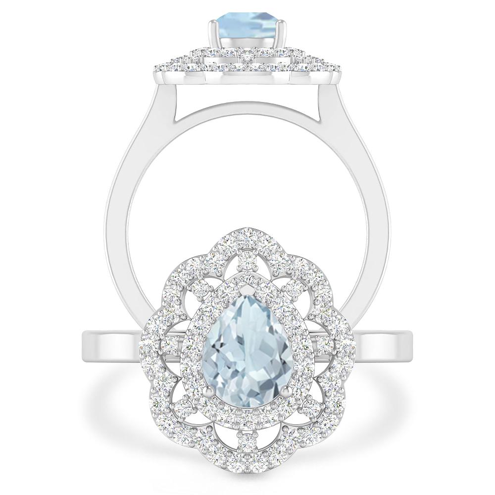 White Gold - Aquamarine