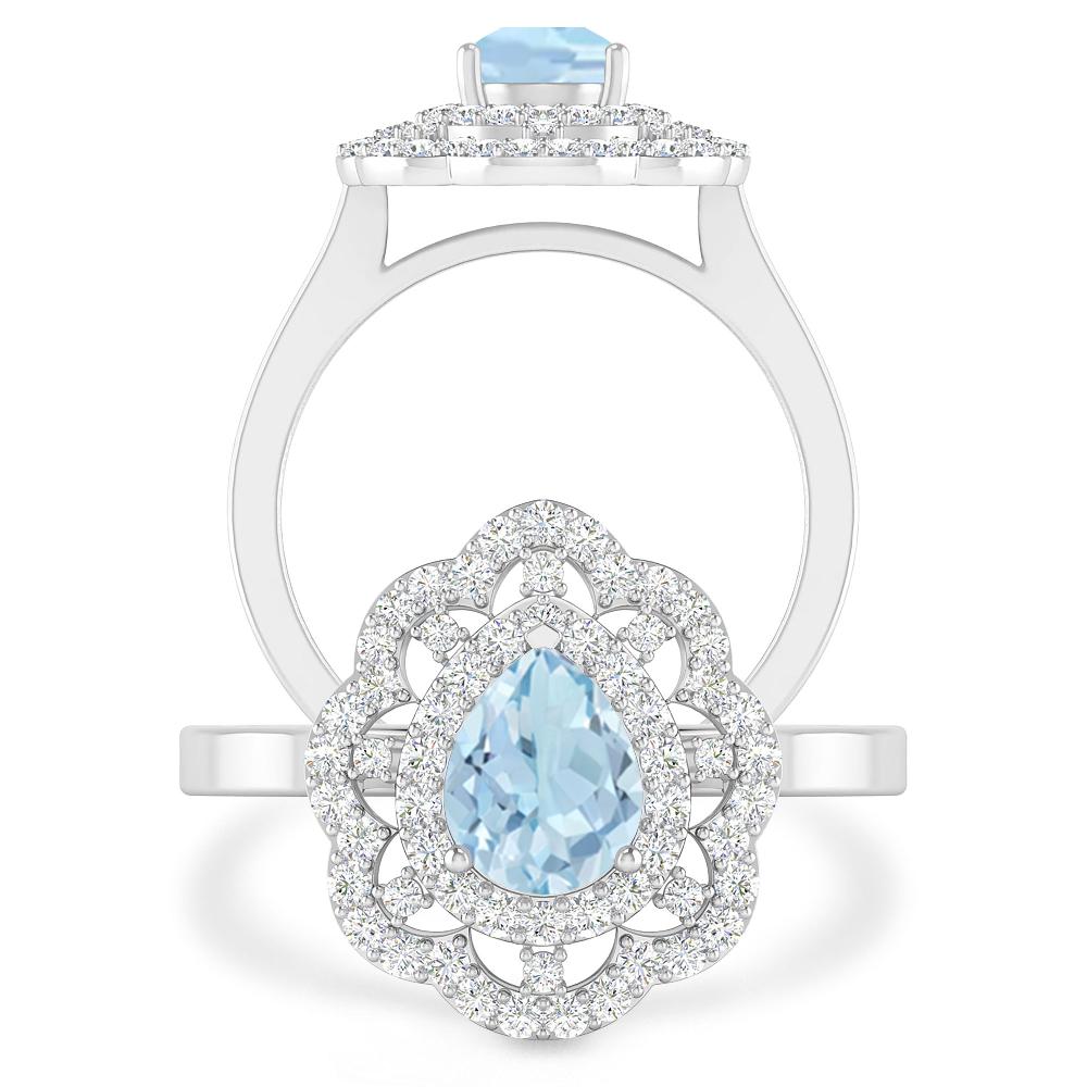 White Gold - Aquamarine