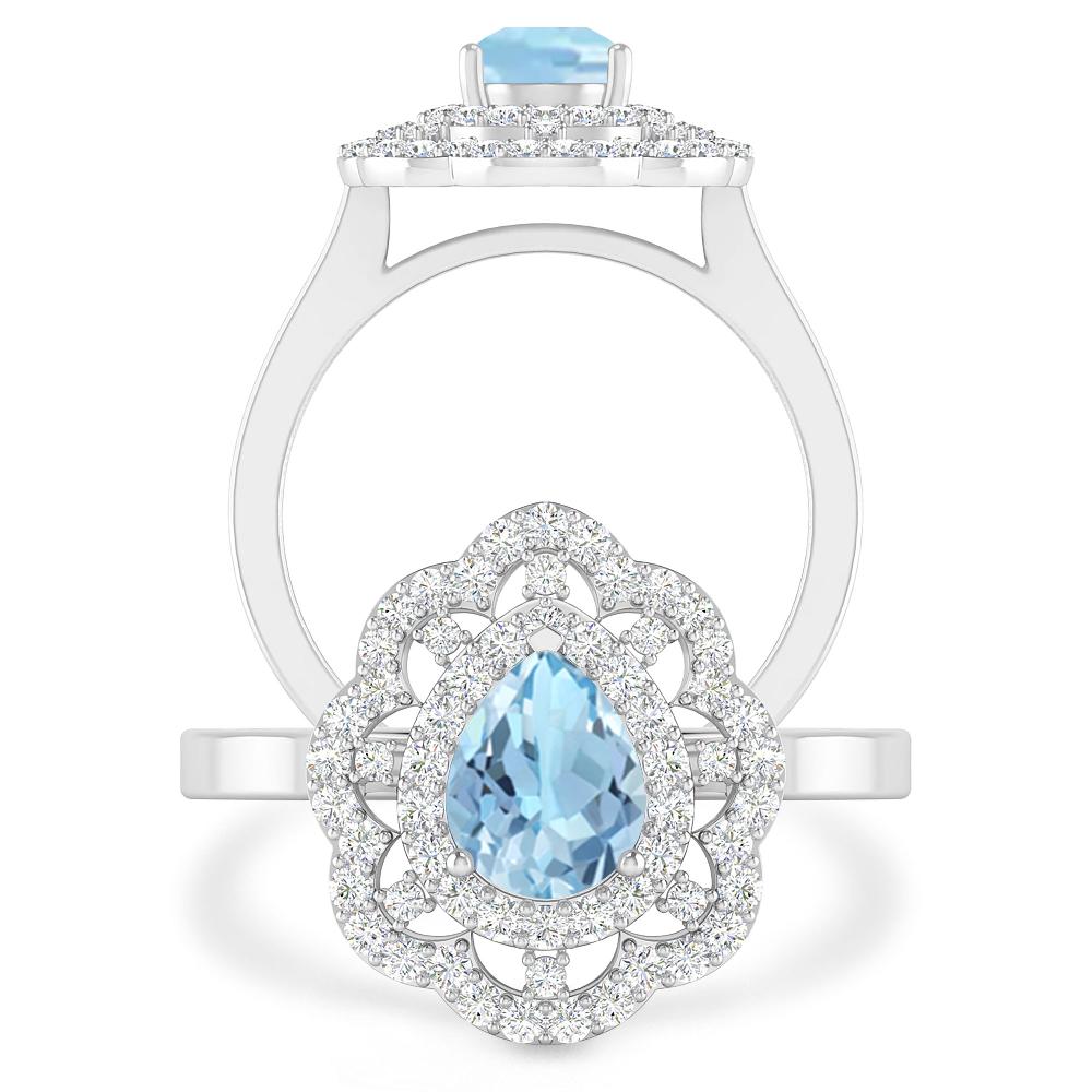 White Gold - Aquamarine