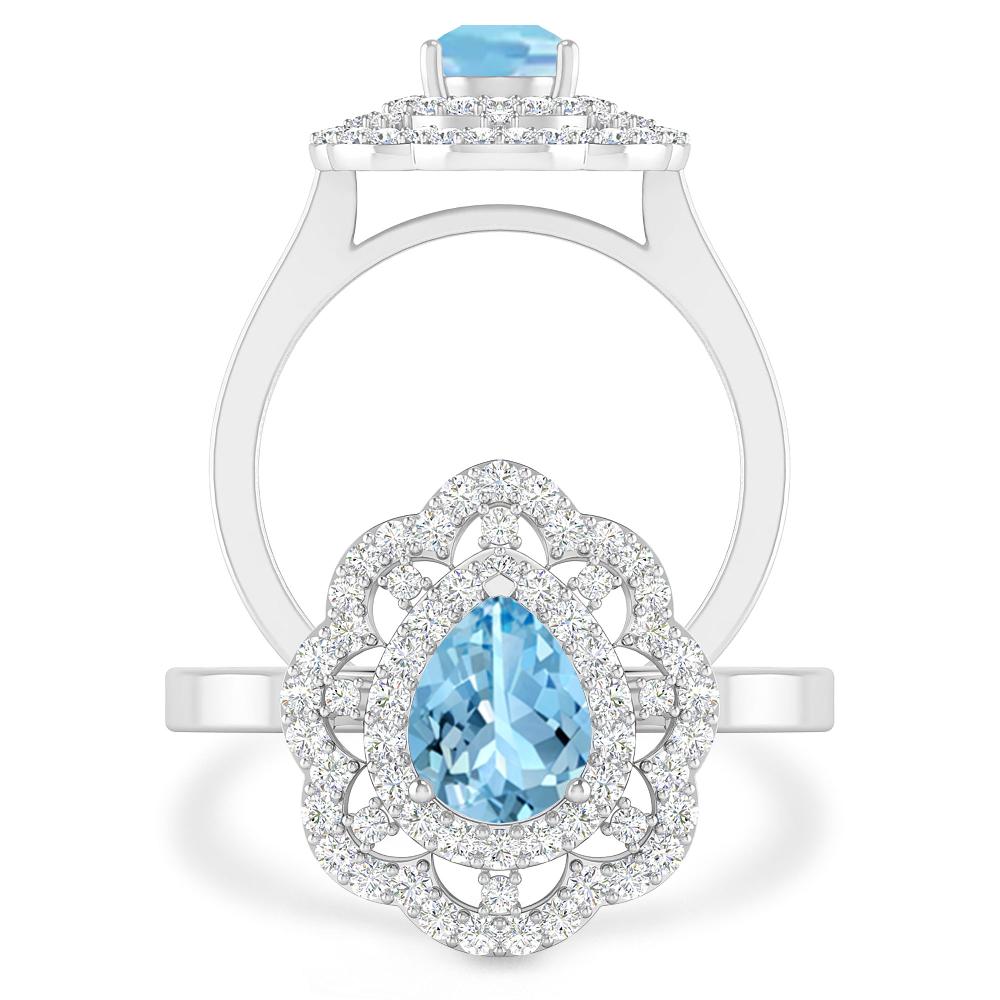 White Gold - Aquamarine