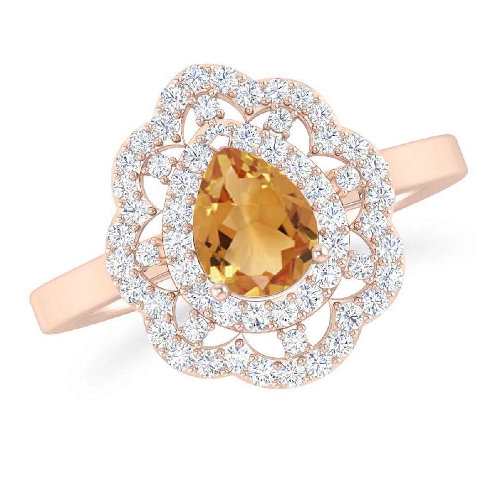 Rose Gold - Citrine