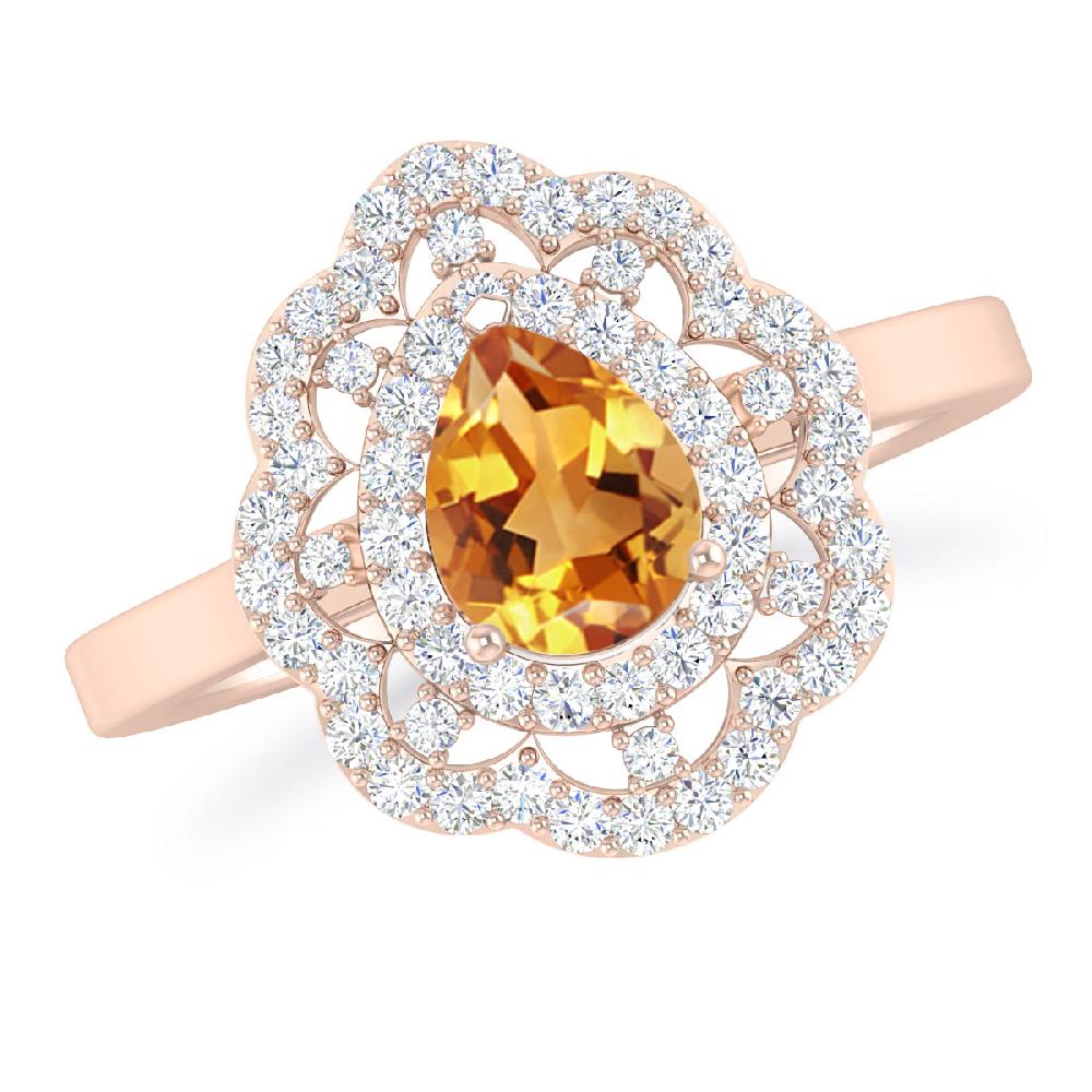 Rose Gold - Citrine