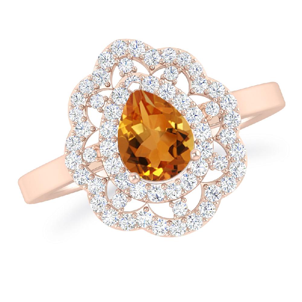 Rose Gold - Citrine