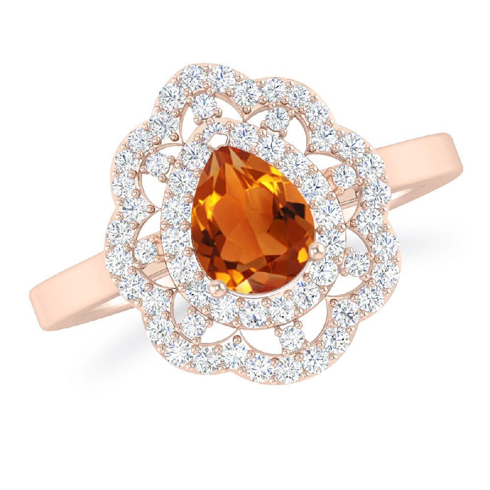 Rose Gold - Citrine