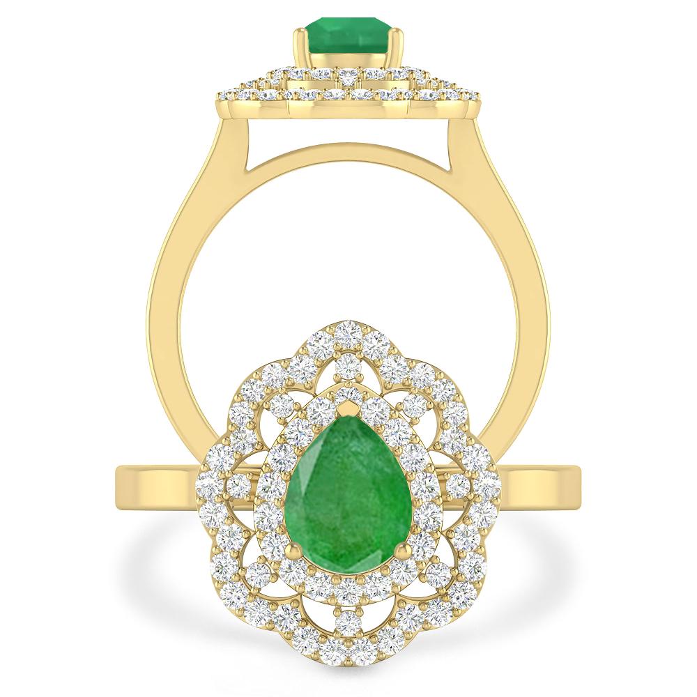 Yellow Gold - Emerald