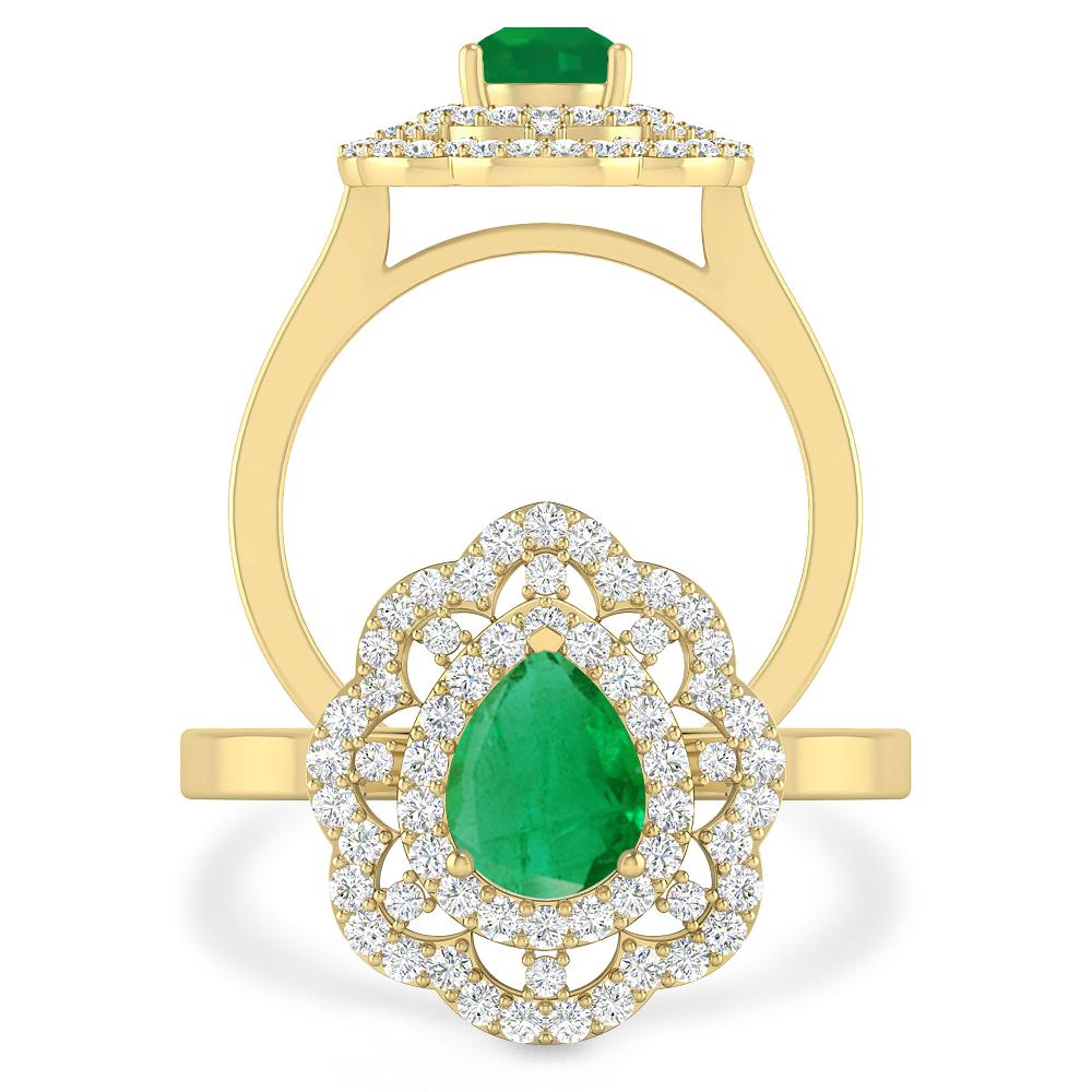 Yellow Gold - Emerald