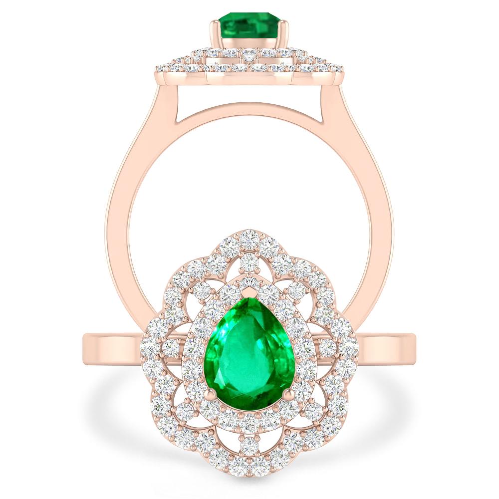 Rose Gold - Emerald