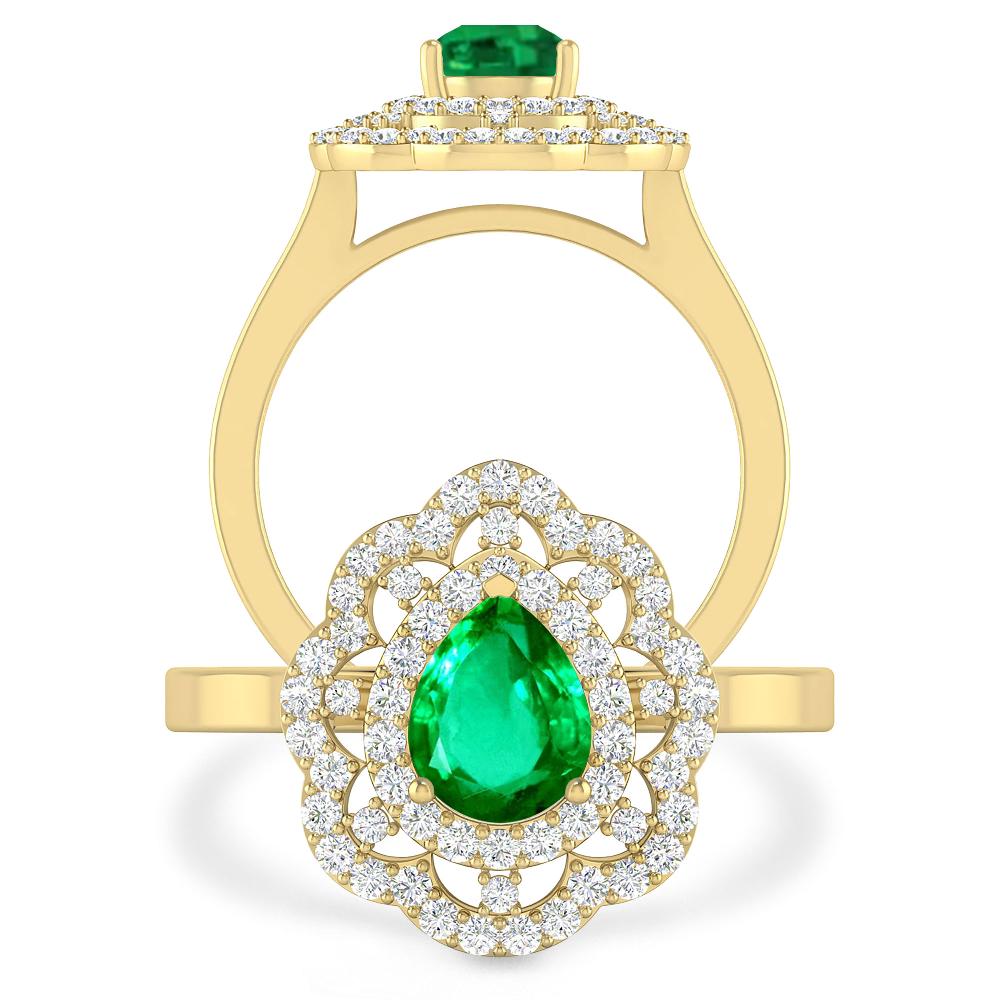 Yellow Gold - Emerald