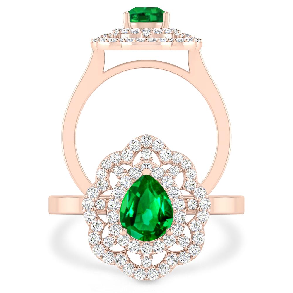 Rose Gold - Emerald