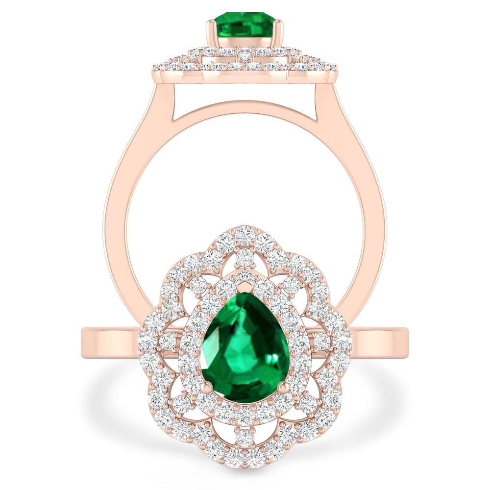 Rose Gold - Emerald