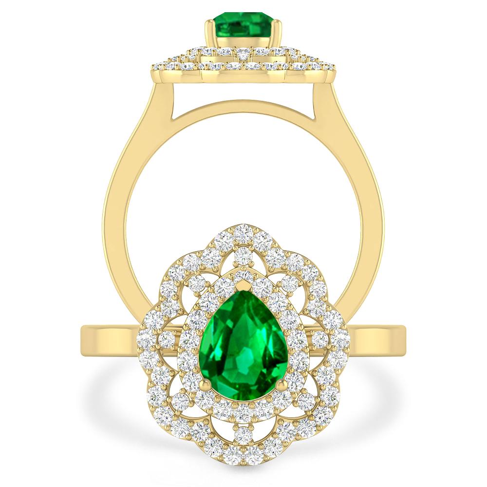 Yellow Gold - Emerald