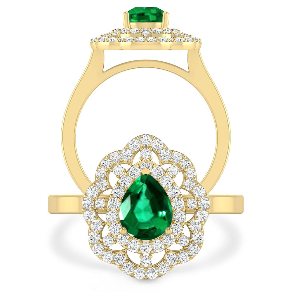 Yellow Gold - Emerald