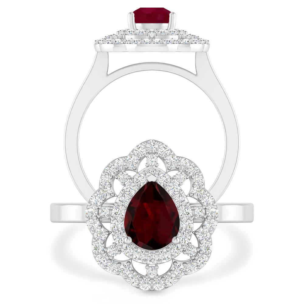 White Gold - Garnet