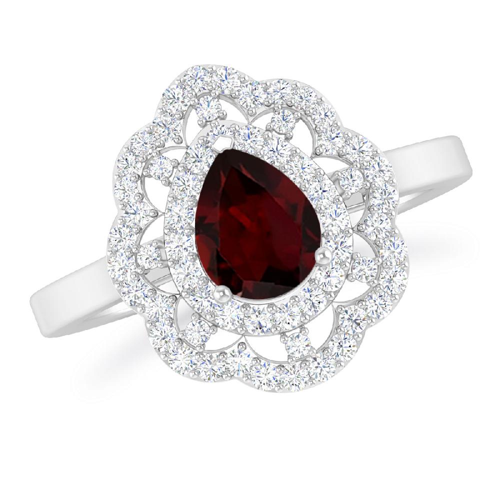 White Gold - Garnet