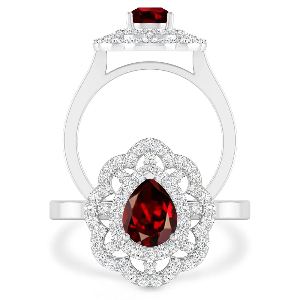 White Gold - Garnet