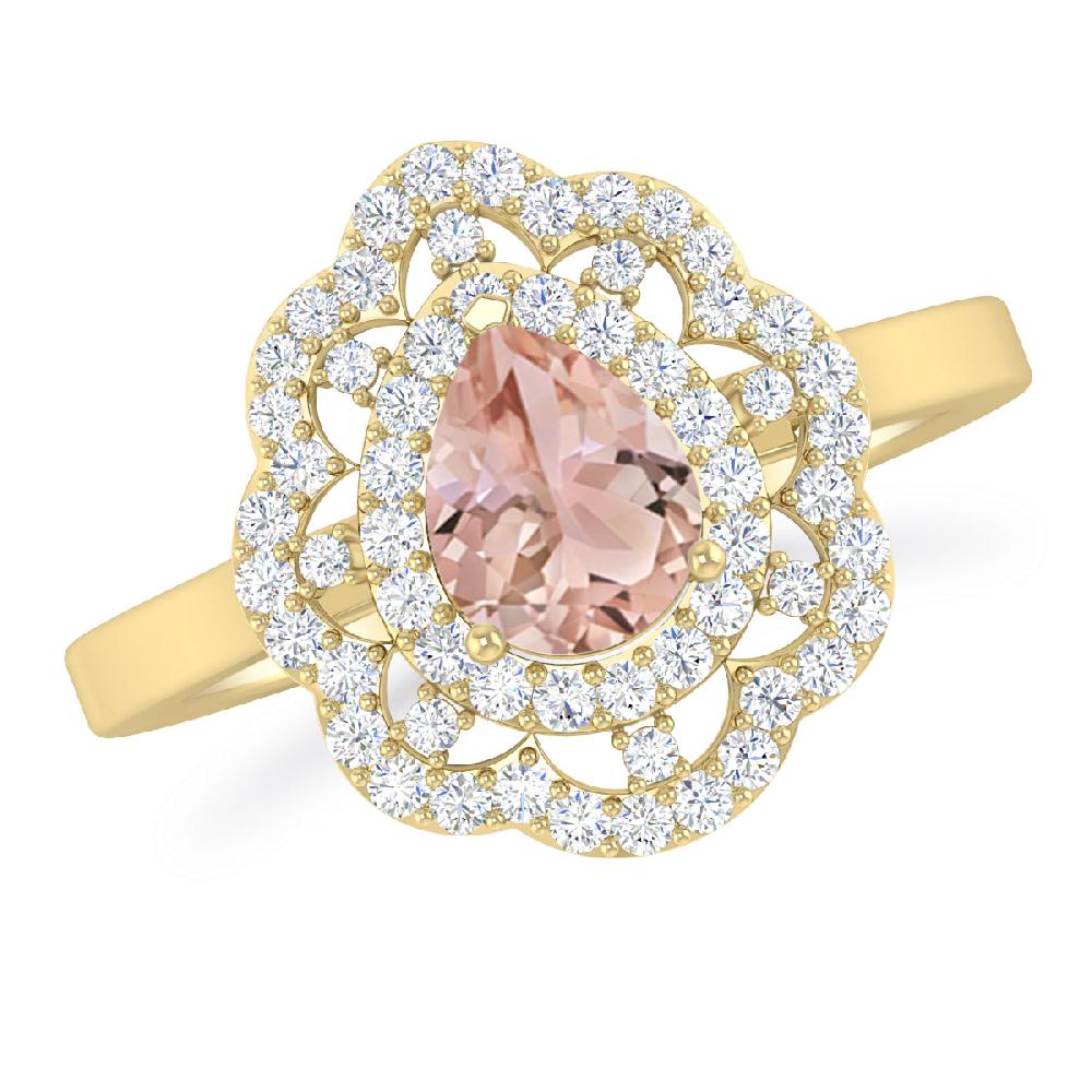 Yellow Gold - Morganite