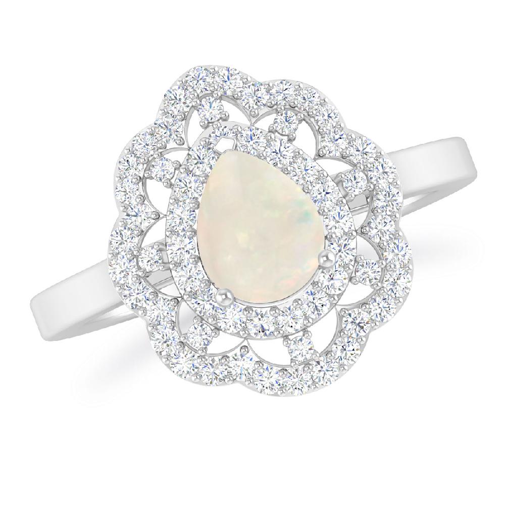 White Gold - Opal