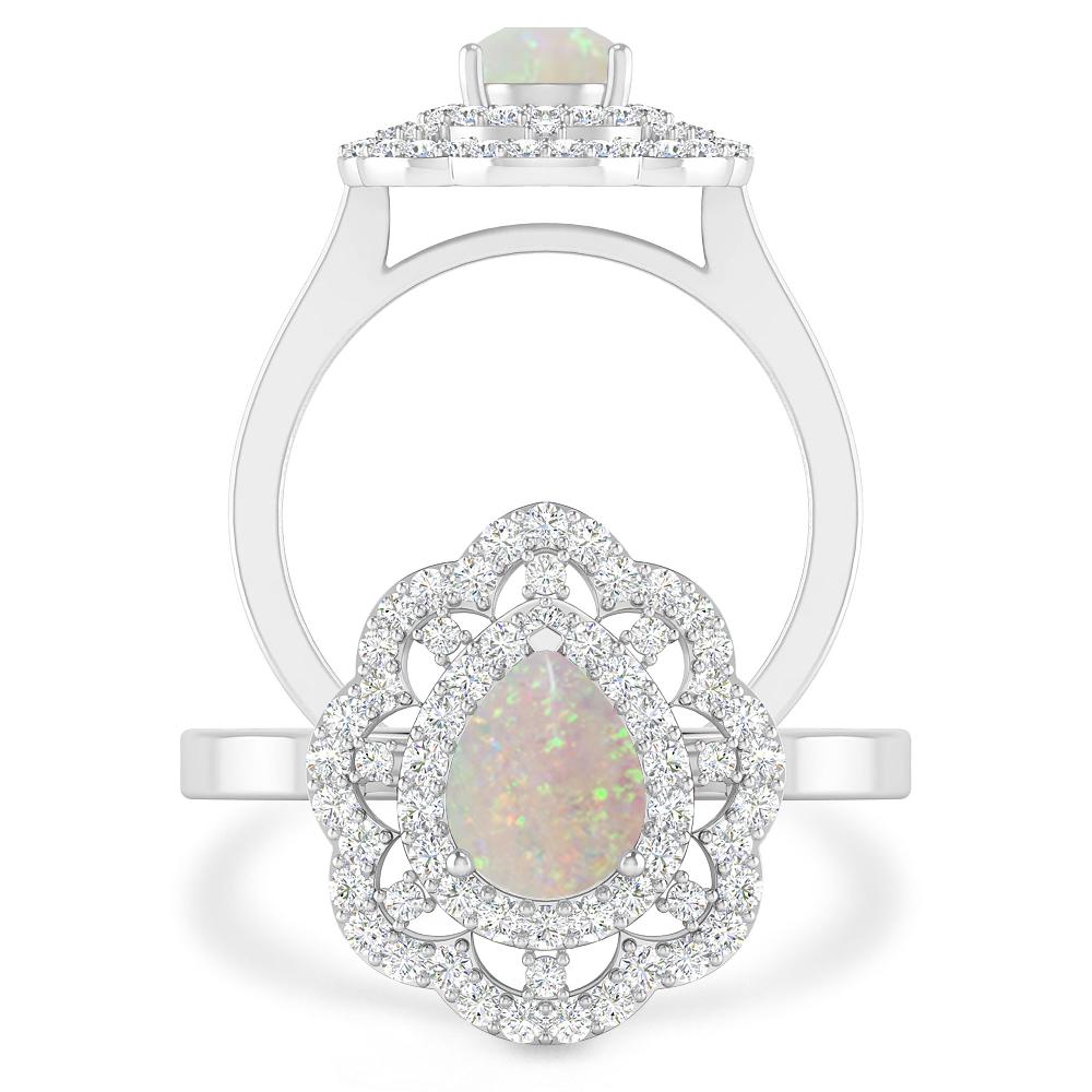 White Gold - Opal