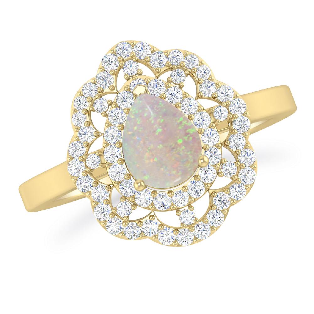 Yellow Gold - Opal