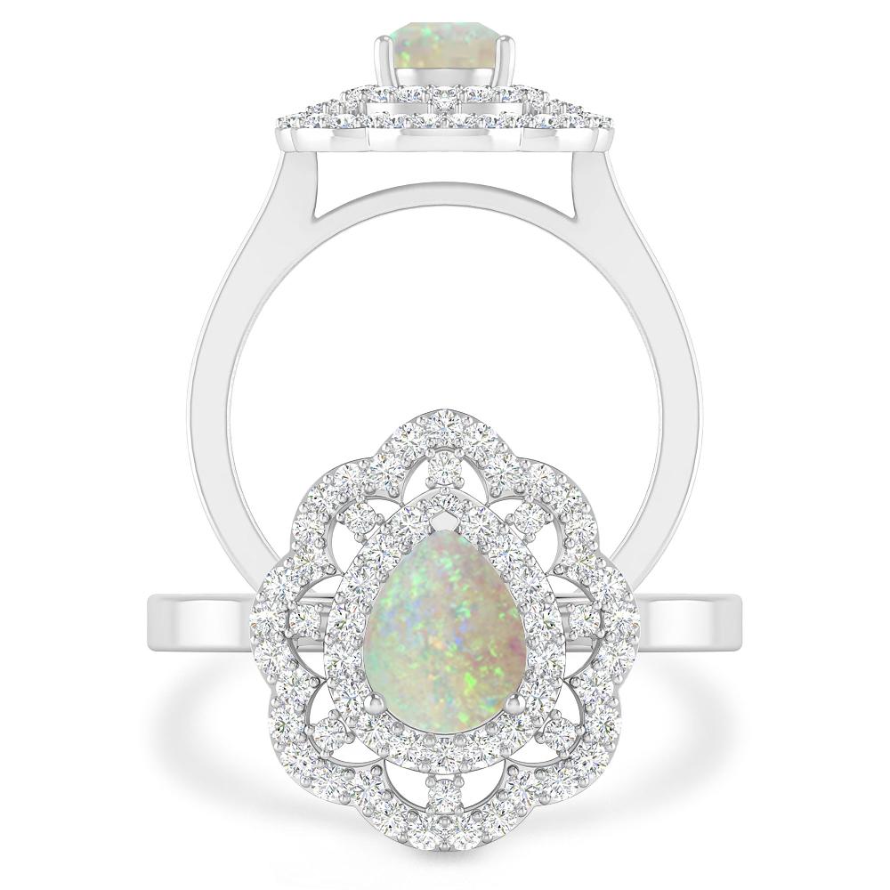 White Gold - Opal