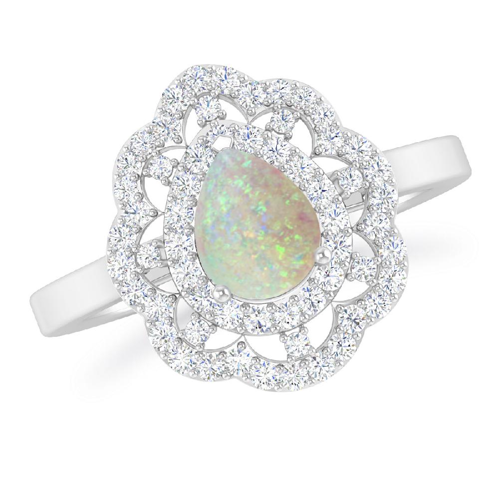 White Gold - Opal