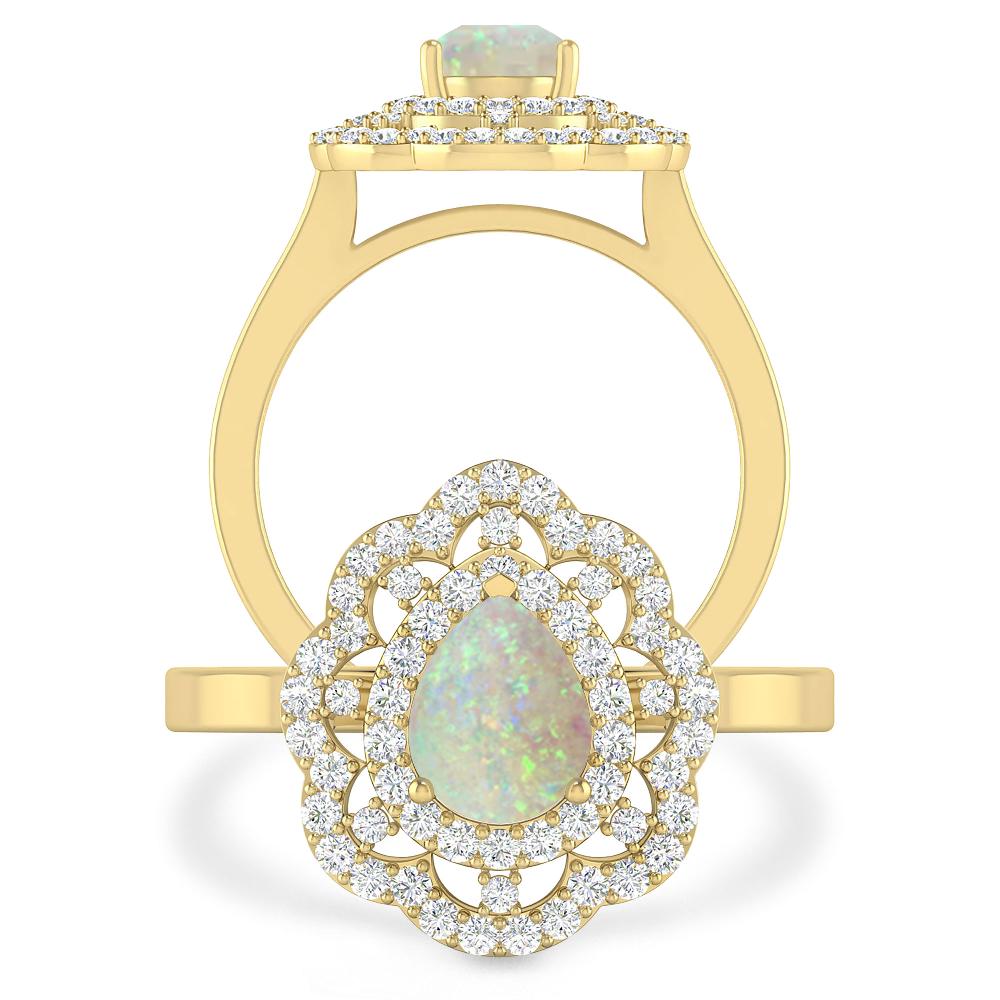 Yellow Gold - Opal