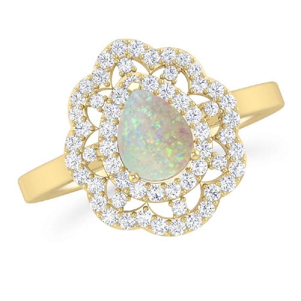 Yellow Gold - Opal