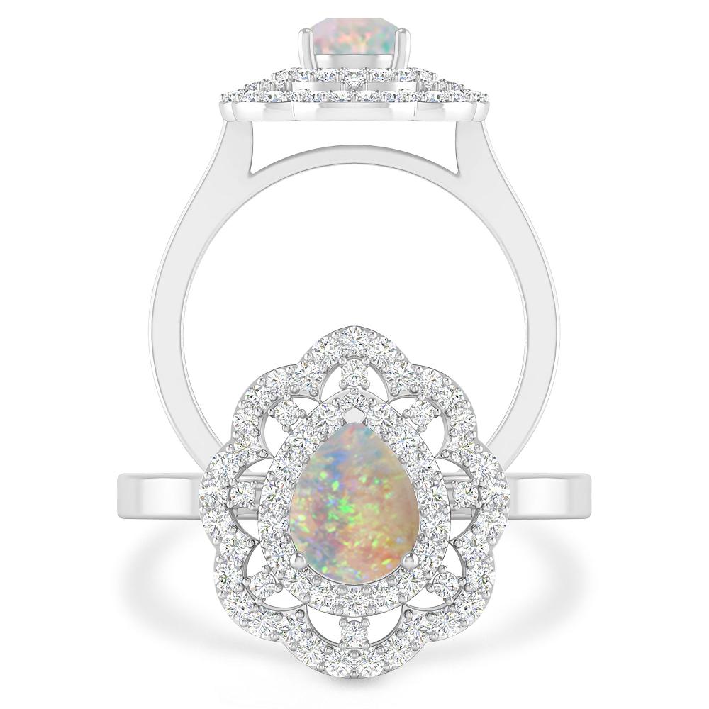 White Gold - Opal