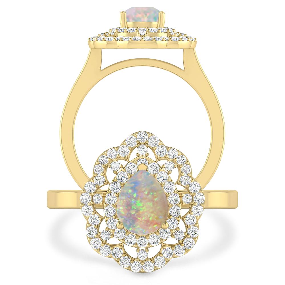 Yellow Gold - Opal