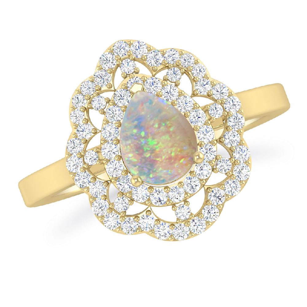 Yellow Gold - Opal