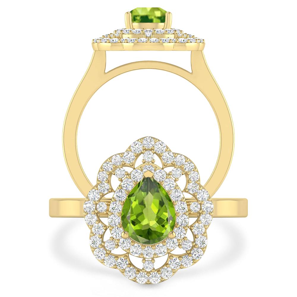 Yellow Gold - Peridot