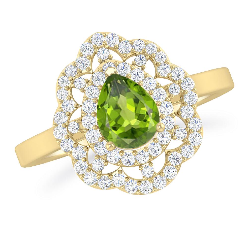 Yellow Gold - Peridot