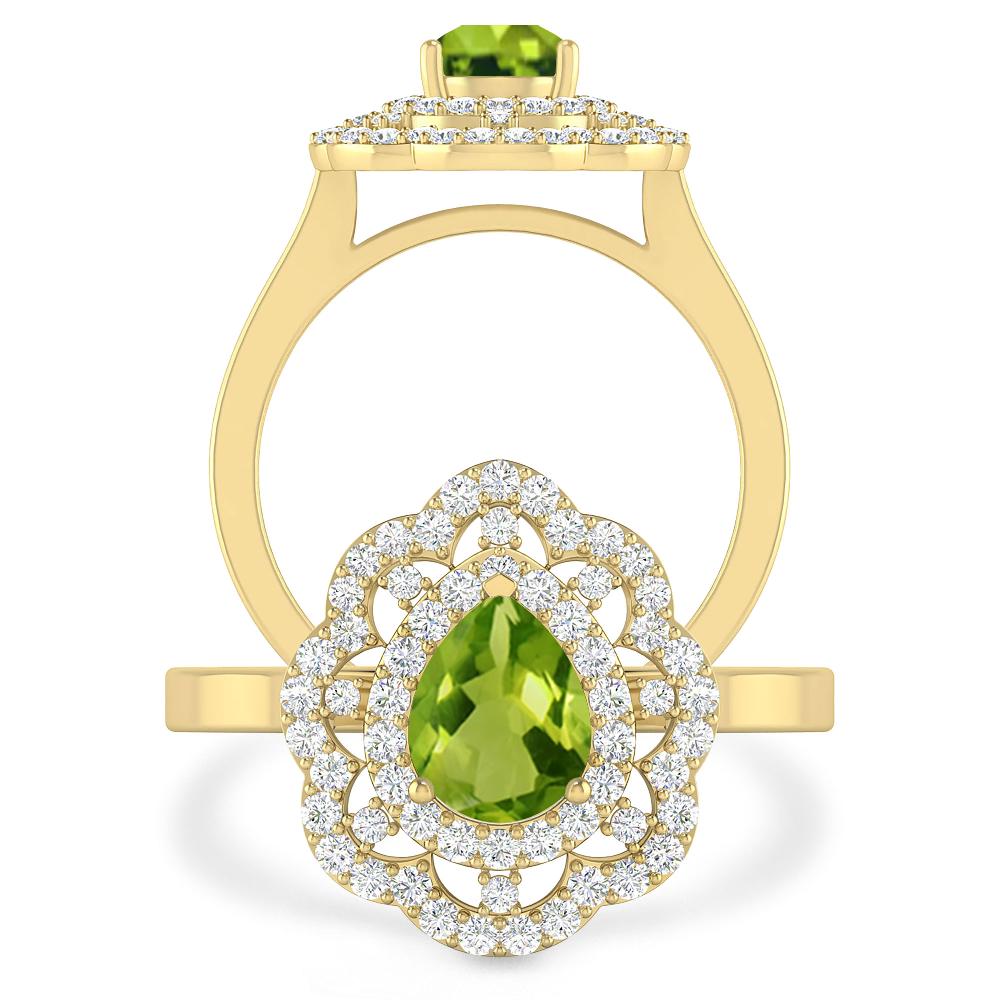 Yellow Gold - Peridot