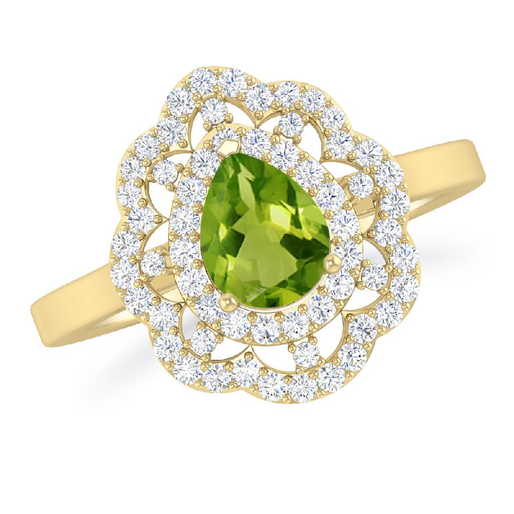 Yellow Gold - Peridot