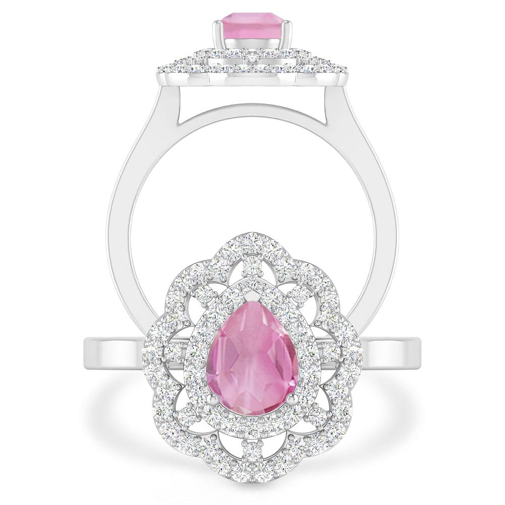 White Gold - Pink Tourmaline