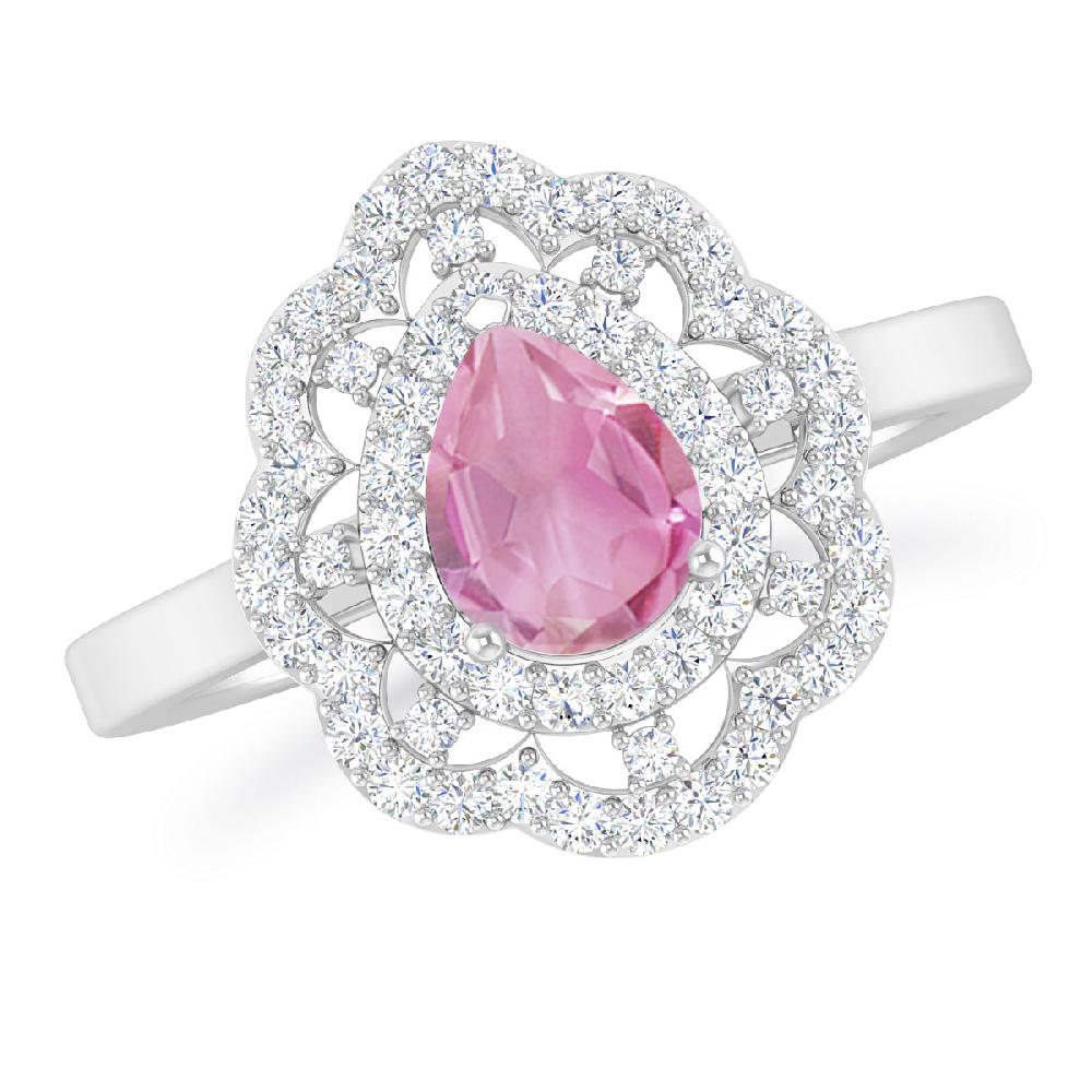 White Gold - Pink Tourmaline