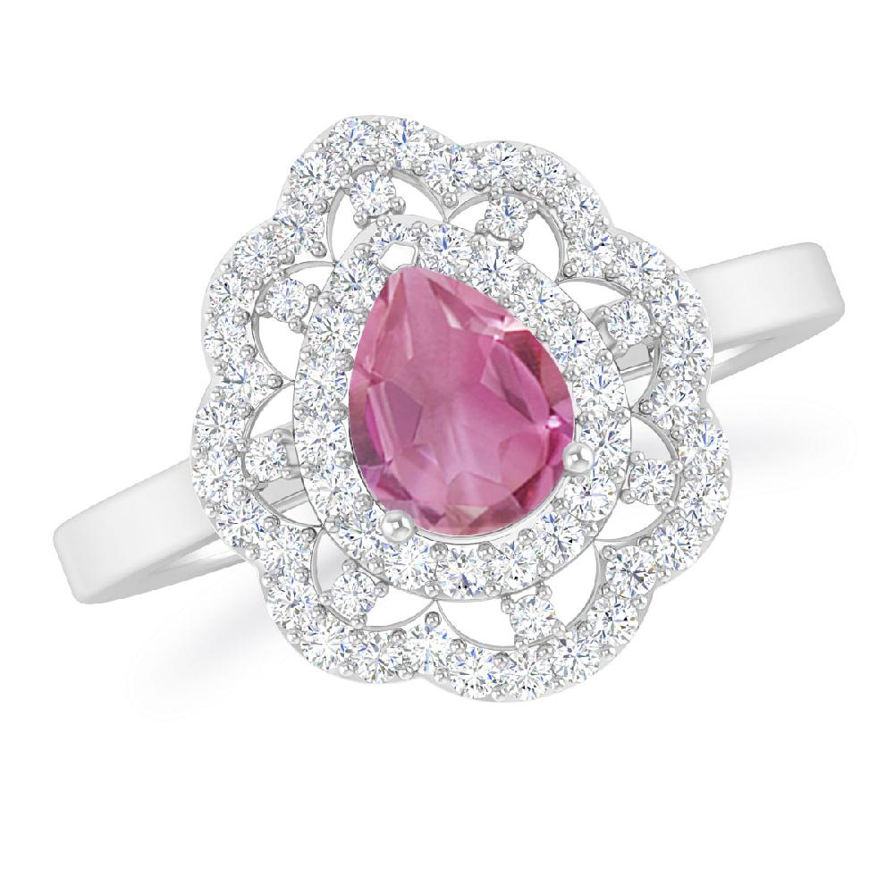 White Gold - Pink Tourmaline