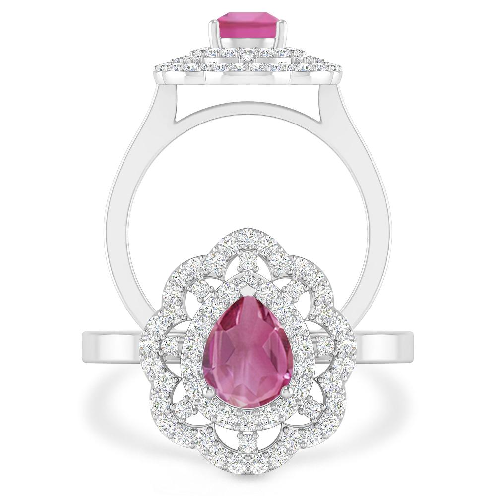 White Gold - Pink Tourmaline