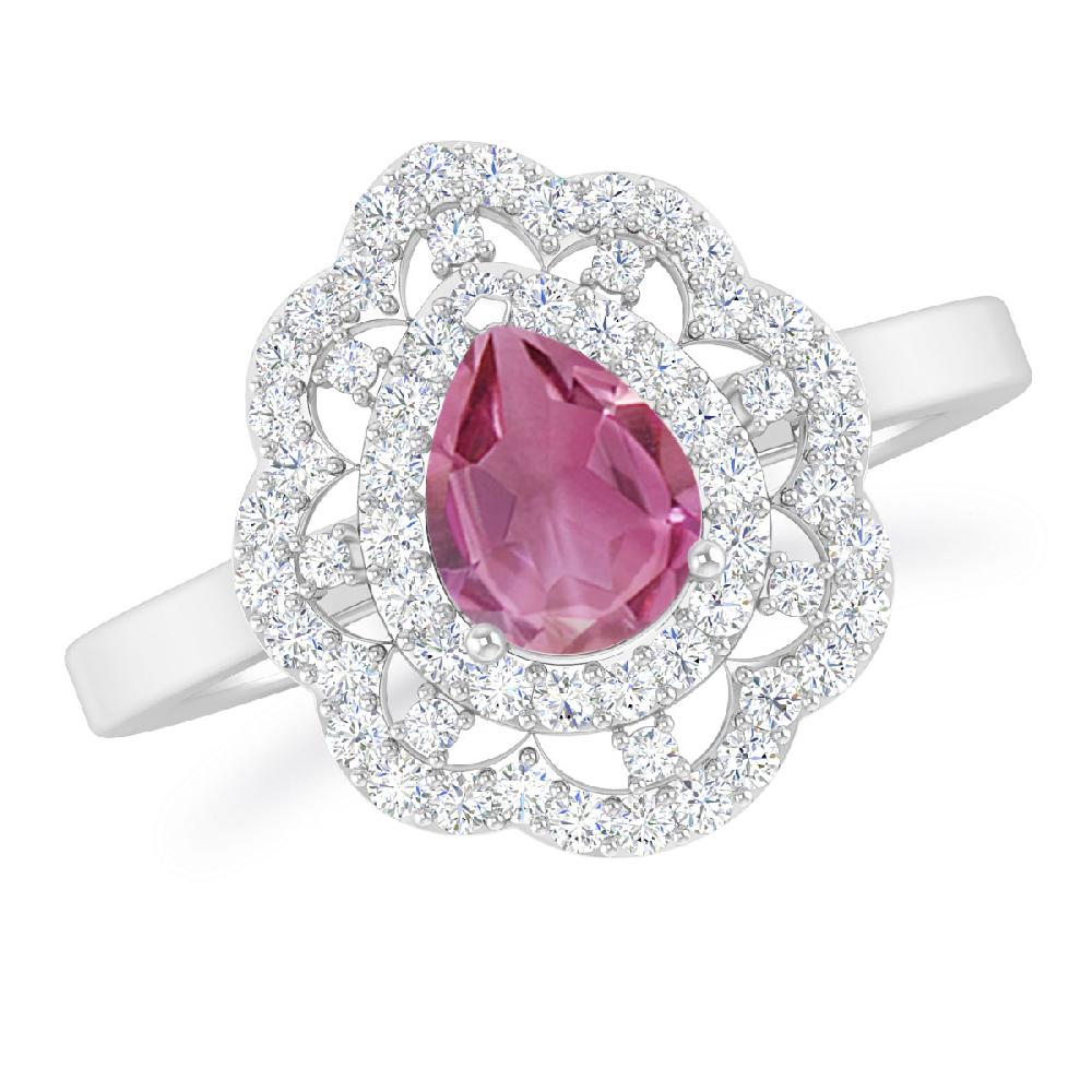 White Gold - Pink Tourmaline