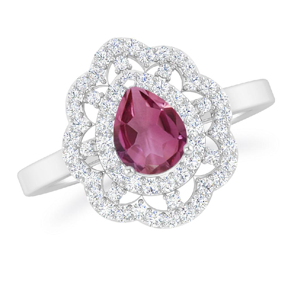 White Gold - Pink Tourmaline