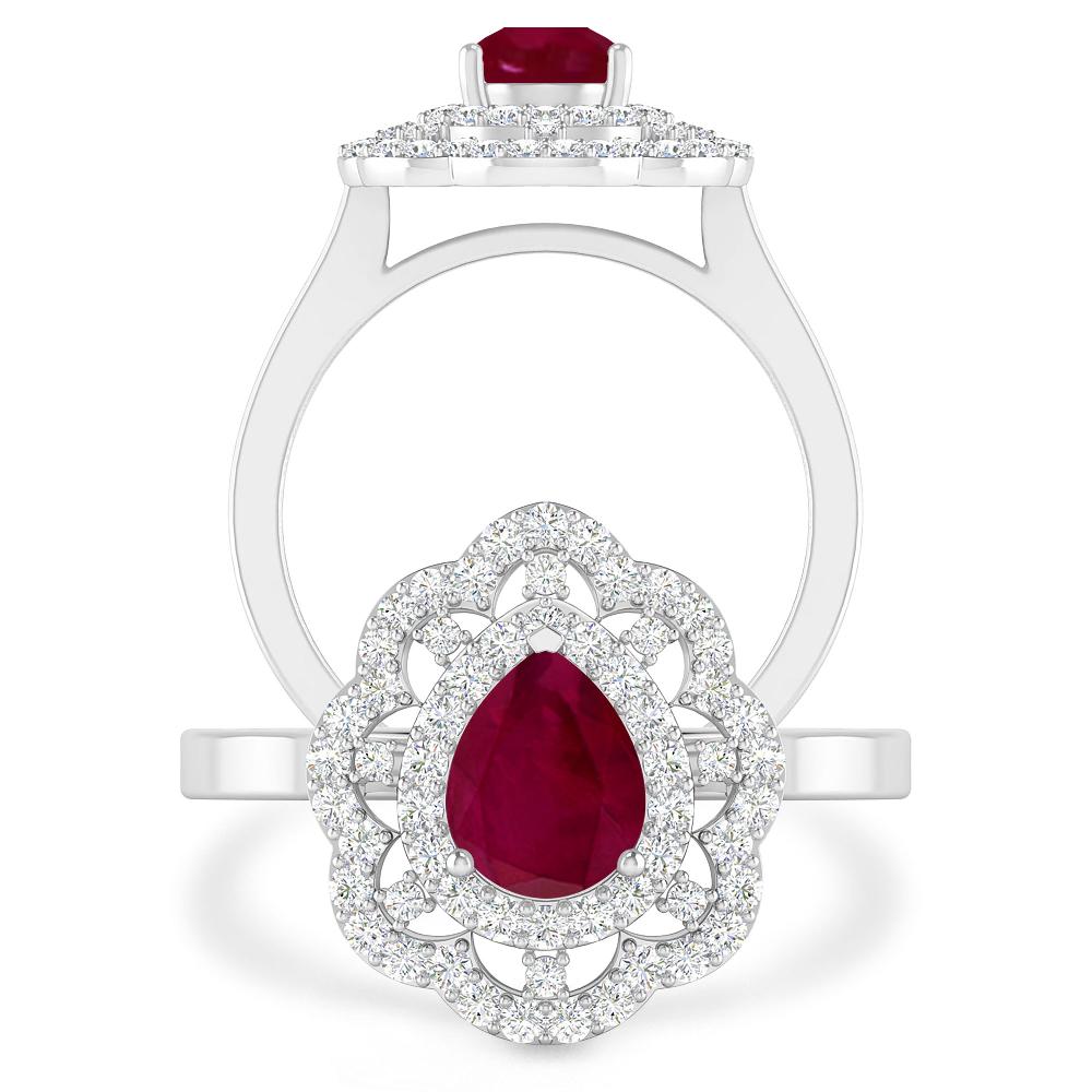 White Gold - Ruby