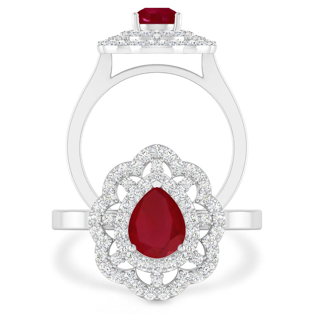 White Gold - Ruby