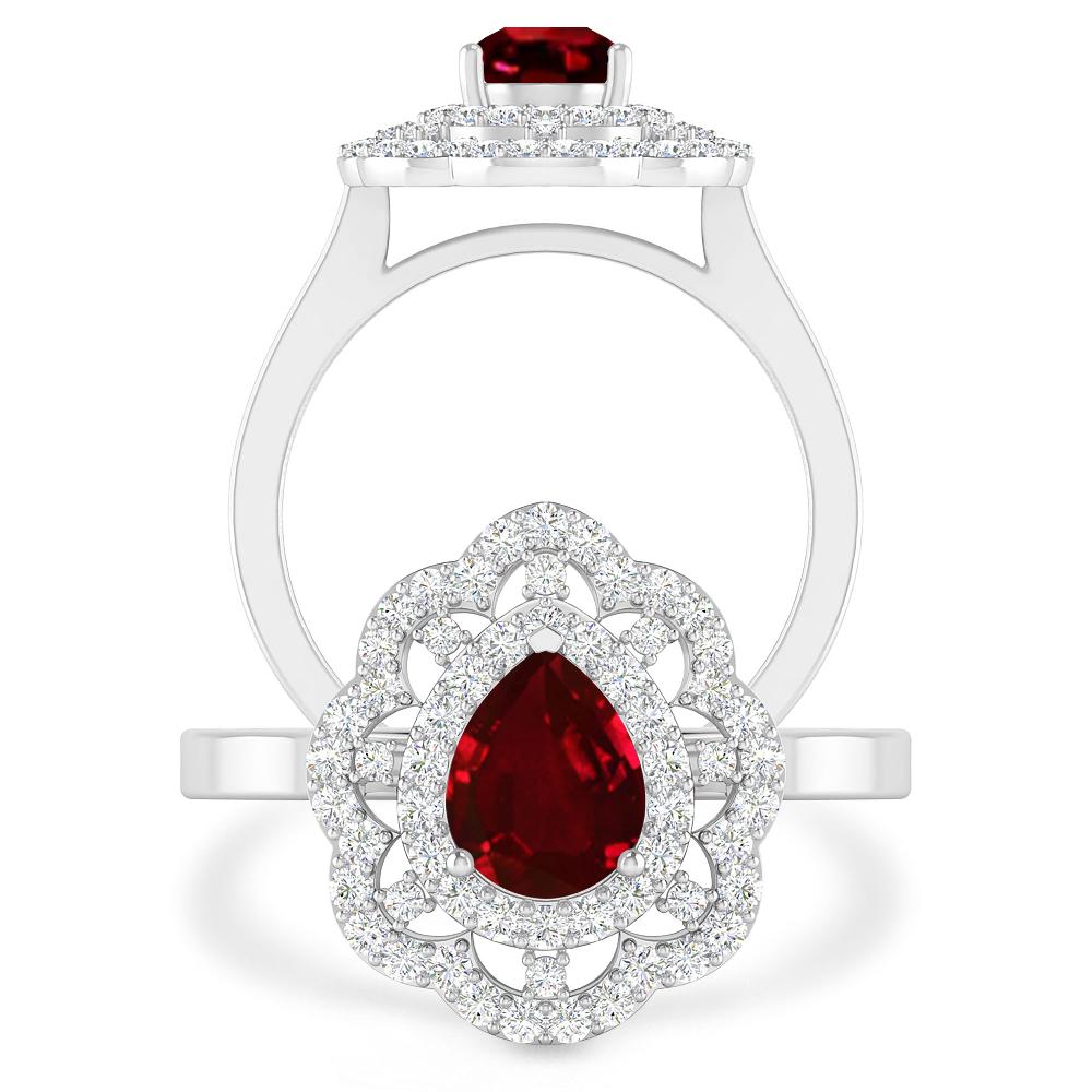 White Gold - Ruby