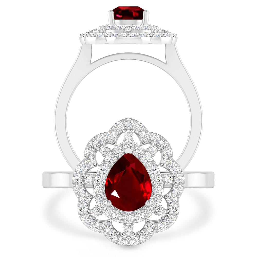 White Gold - Ruby