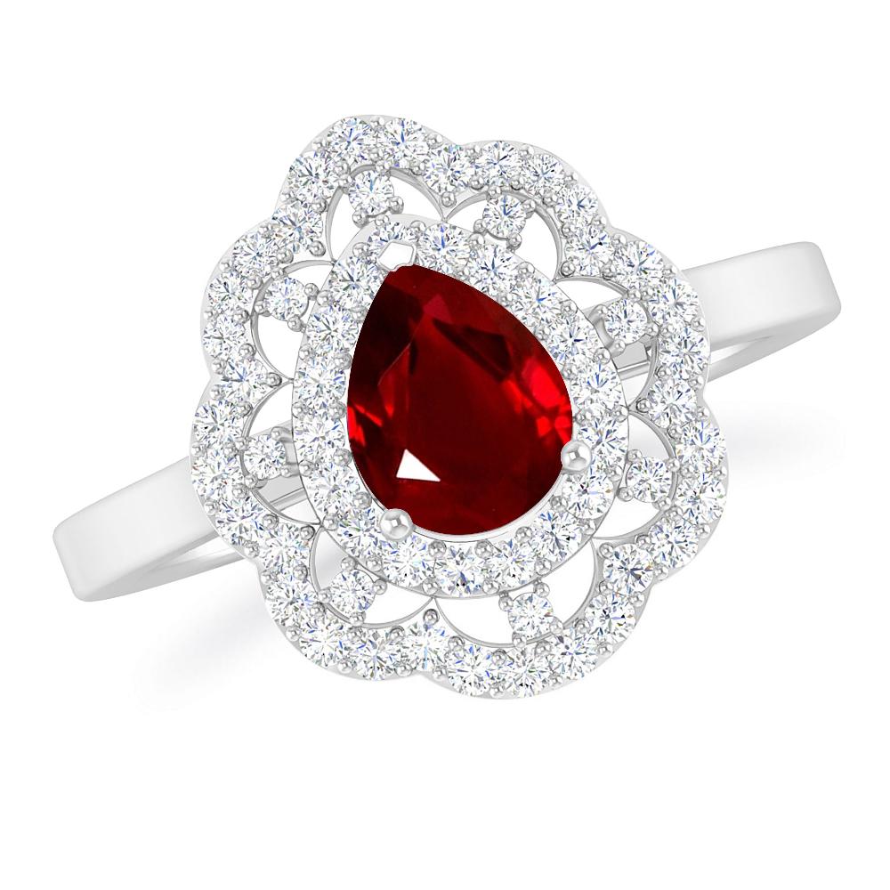 White Gold - Ruby