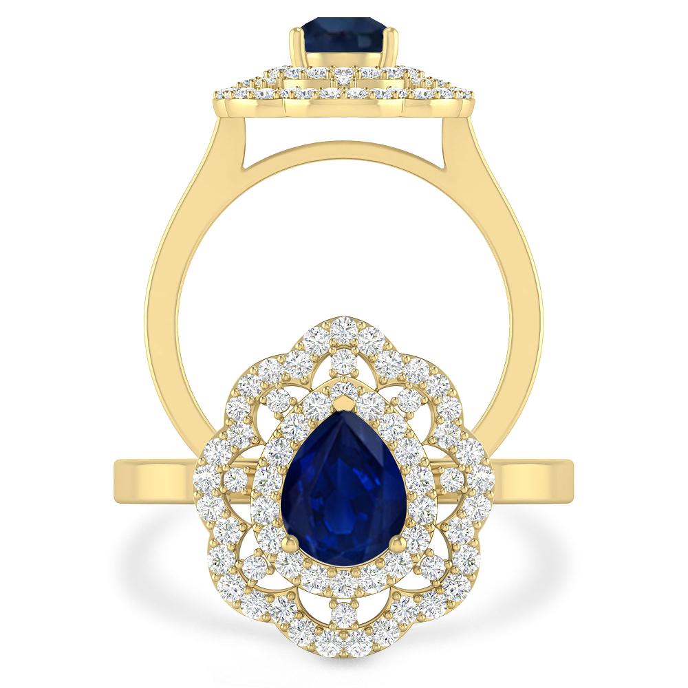 Yellow Gold - Sapphire