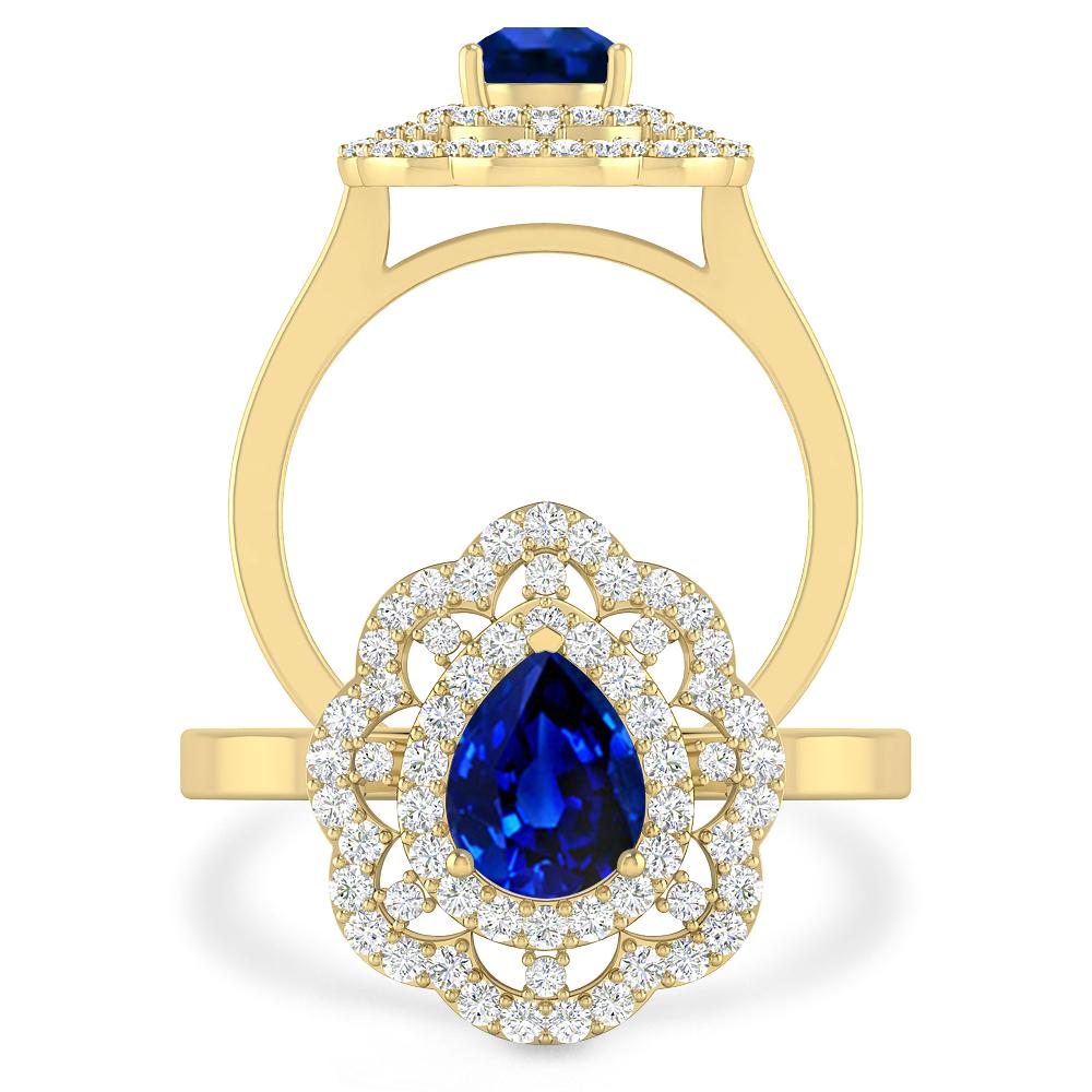 Yellow Gold - Sapphire